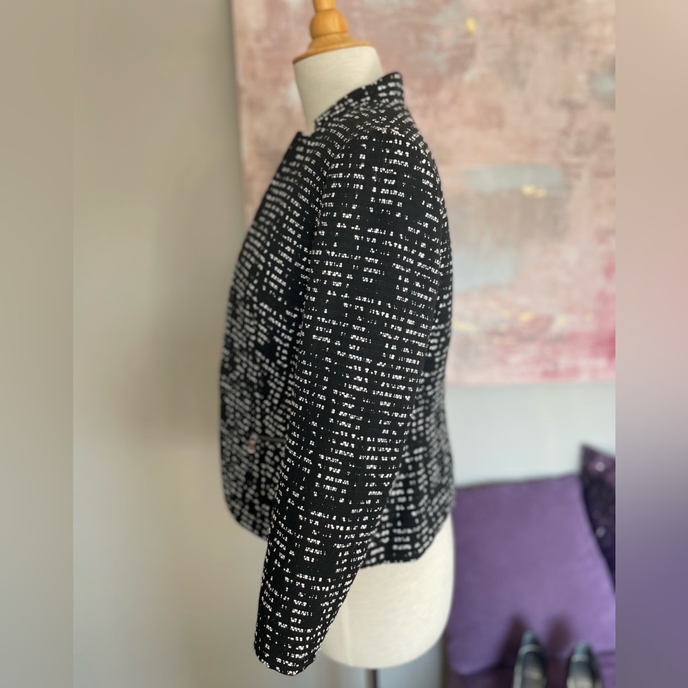 Nine West black and white light weight blazer size 4 NWOT - Picture 11 of 15